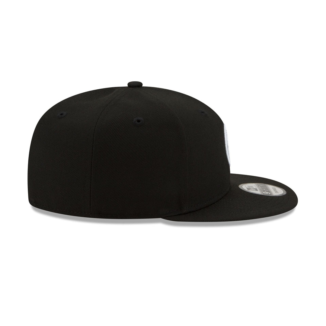 New Era Golden State Warriors Black &amp; White 9FIFTY Snapback Hat - View 6