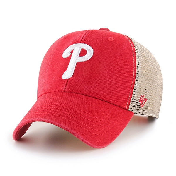 47 Brand Philadelphia Phillies Flagship MVP Adjustable Hat - Red/Beige/White - Front