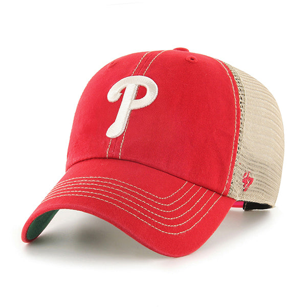 47 Brand Philadelphia Phillies Trawler Clean Up Adjustable Hat - Red/Green - Front