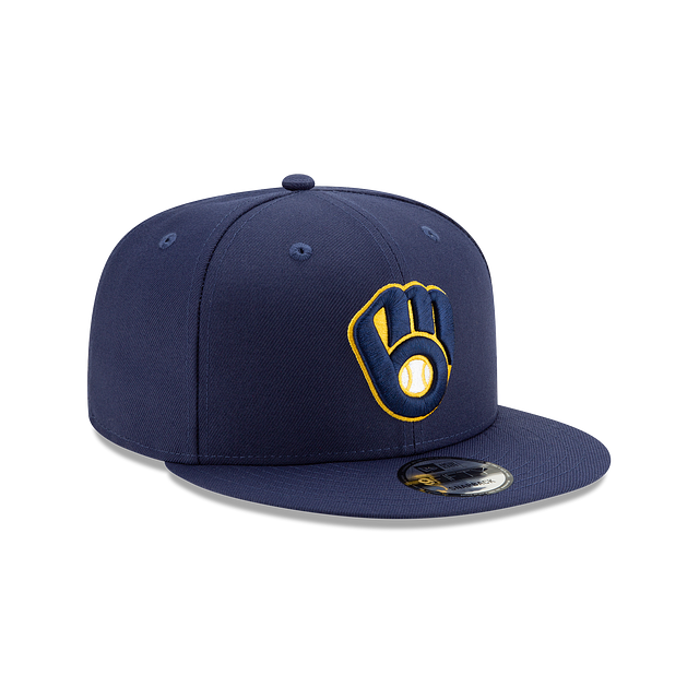 New Era Milwaukee Brewers Basic 9FIFTY Snapback Hat - View 3
