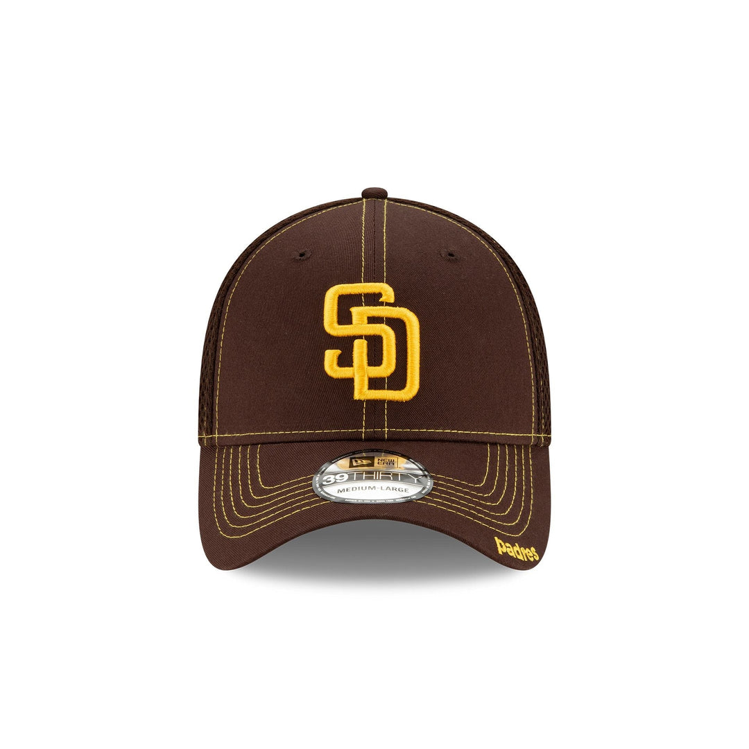 San Diego Padres Neo 39THIRTY Stretch Fit Hat - Brown / Team Colors
