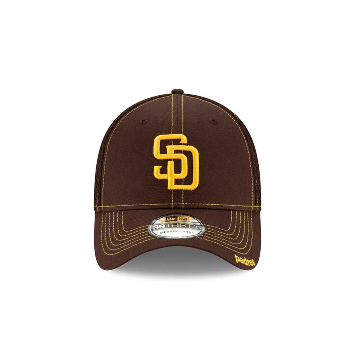 San Diego Padres Neo 39THIRTY Stretch Fit Hat - Brown / Team Colors
