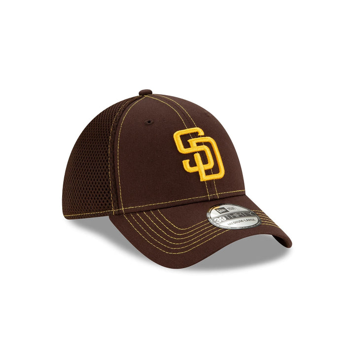San Diego Padres Neo 39THIRTY Stretch Fit Hat - Brown / Team Colors