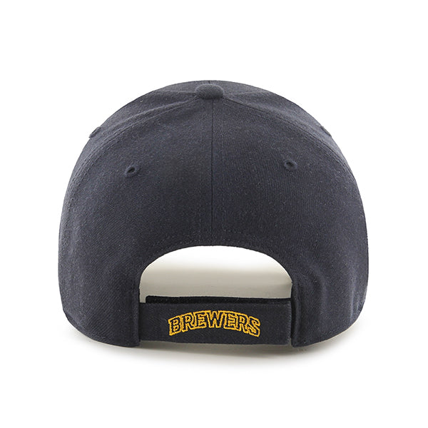 47 Brand Milwaukee Brewers MVP Adjustable Hat - Navy - Back