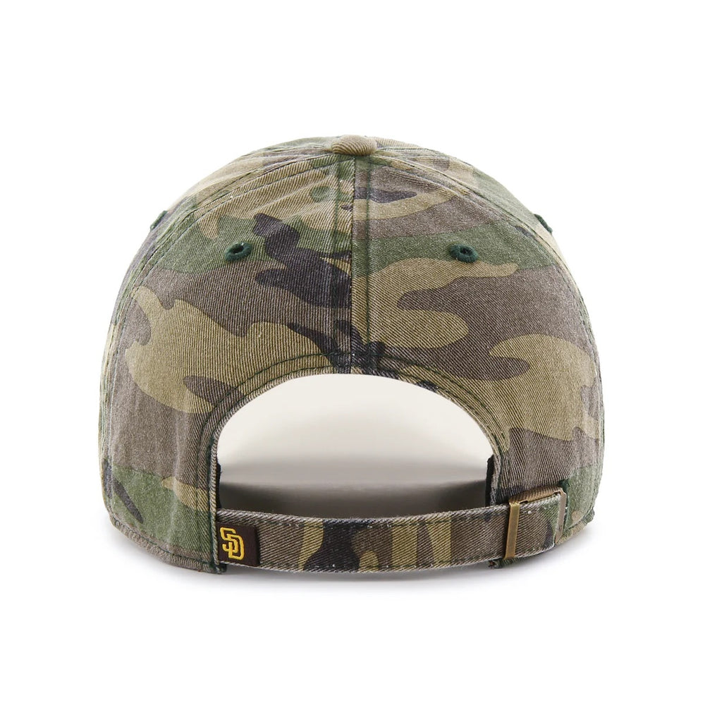 47 Brand San Diego Padres Clean Up Adjustable Hat - Camo - Back