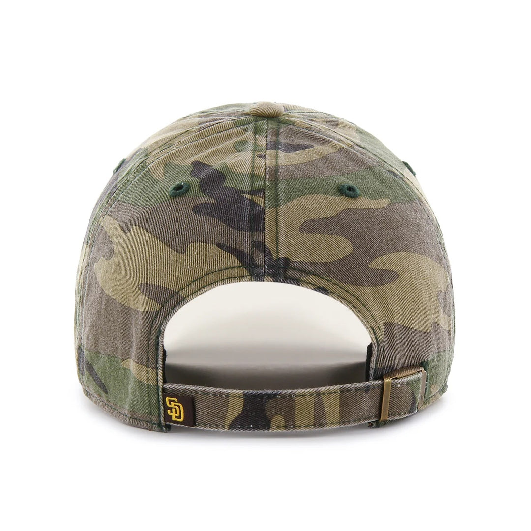 47 Brand San Diego Padres Clean Up Adjustable Hat - Camo - Back