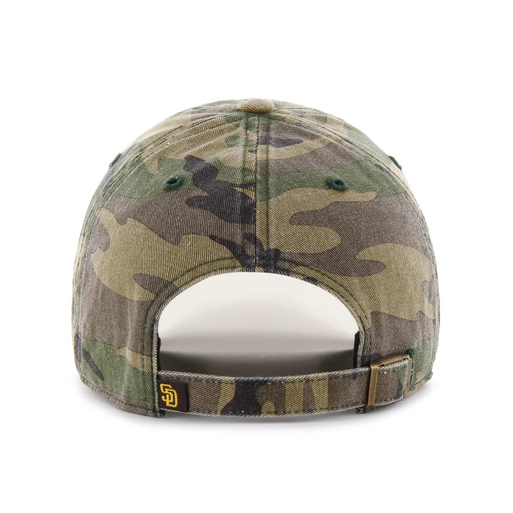 47 Brand San Diego Padres Clean Up Adjustable Hat - Camo - Back