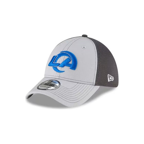 New Era Los Angeles Rams Neo 39THIRTY Stretch Fit Hat - Gray / Navy