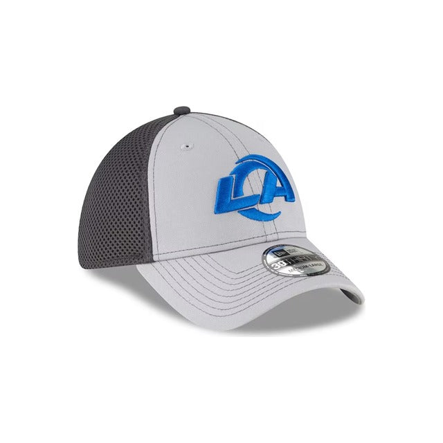 Los Angeles Rams Neo 39THIRTY Stretch Fit Hat - Gray / Navy