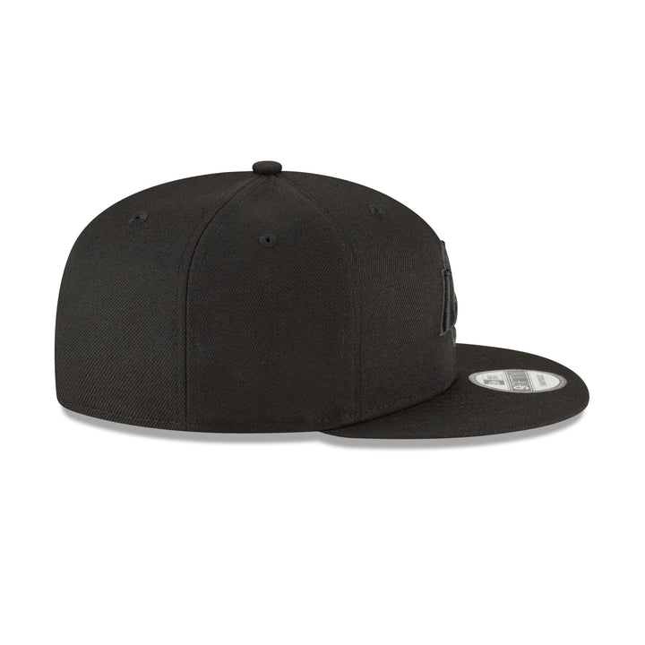 New Era Los Angeles Rams Black on Black 9FIFTY Snapback Hat - View 6