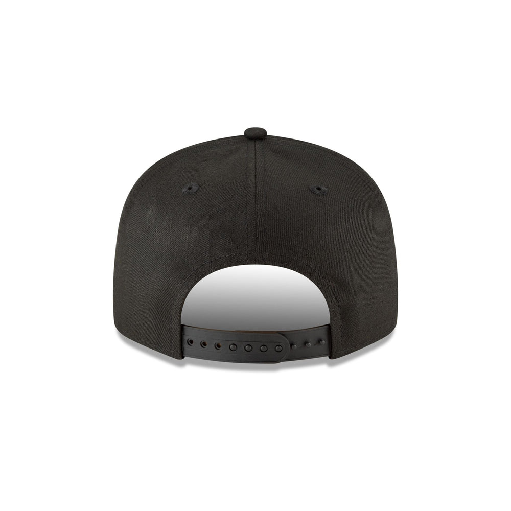 New Era Los Angeles Rams Black on Black 9FIFTY Snapback Hat - View 2
