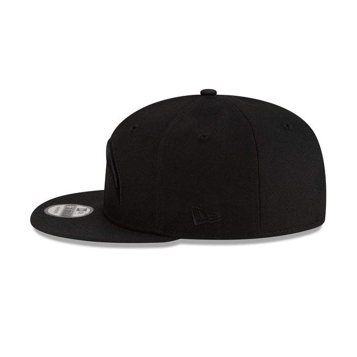 New Era Los Angeles Chargers Black on Black 9FIFTY Snapback Hat - View 5