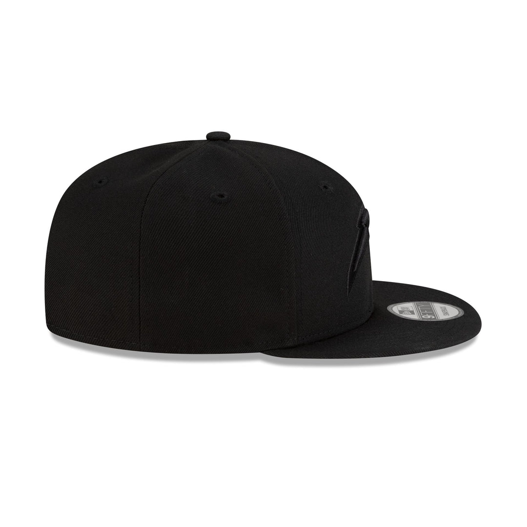 New Era Los Angeles Chargers Black on Black 9FIFTY Snapback Hat - View 6