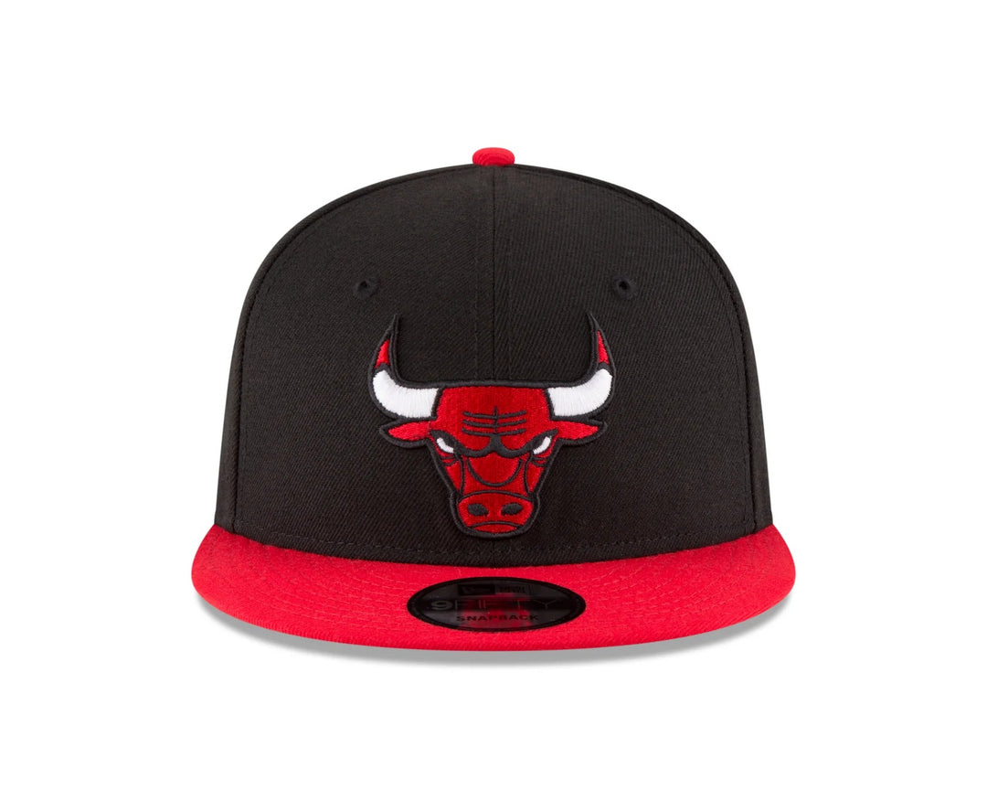 New Era Chicago Bulls Two Tone Black 9FIFTY Snapback Hat - Black
