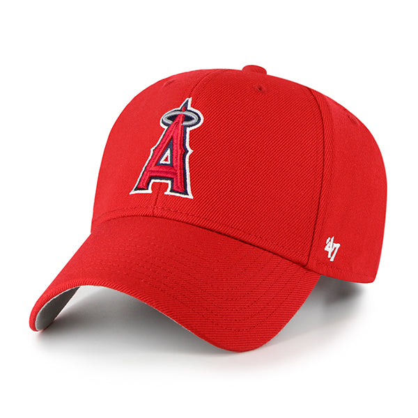 47 Brand Los Angeles Angels MVP Adjustable Hat - Red - Front