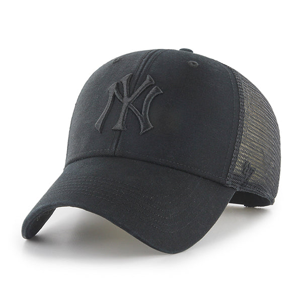 47 Brand New York Yankees Flagship MVP Adjustable Hat - Black/Black - Front