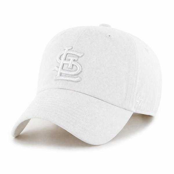47 Brand St. Louis Cardinals Clean Up Adjustable Hat - White - Front