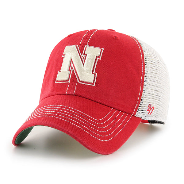 47 Brand Nebraska Cornhuskers Trawler Clean Up Adjustable Hat - Red/Green - Front