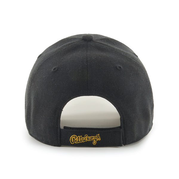 47 Brand Pittsburgh Pirates MVP Adjustable Hat - Black/Yellow - Back