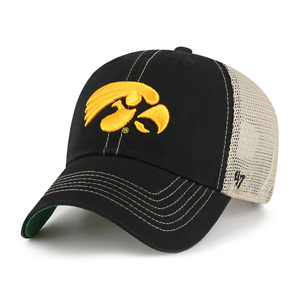 47 Brand Iowa Hawkeyes Trawler Clean Up Adjustable Hat - Black/Green - Front