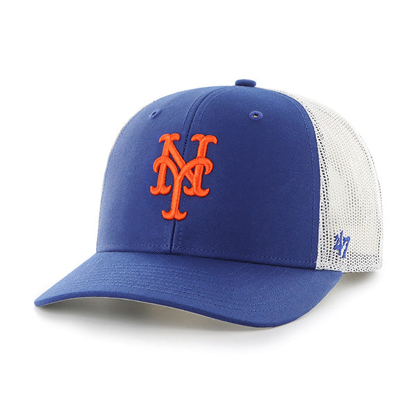 47 Brand New York Mets Trucker Adjustable Hat - Blue - Front