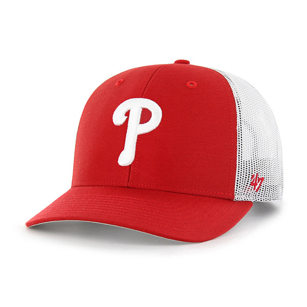 47 Brand Philadelphia Phillies Trucker Adjustable Hat - Red - Front