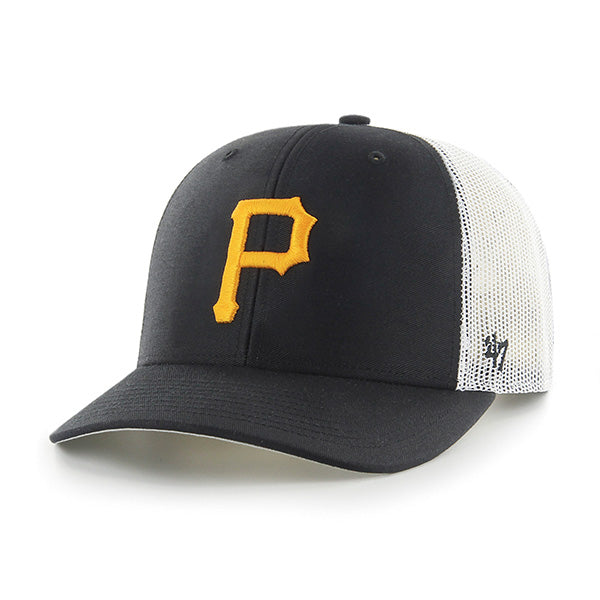 47 Brand Pittsburgh Pirates Trucker Adjustable Hat - Black - Front