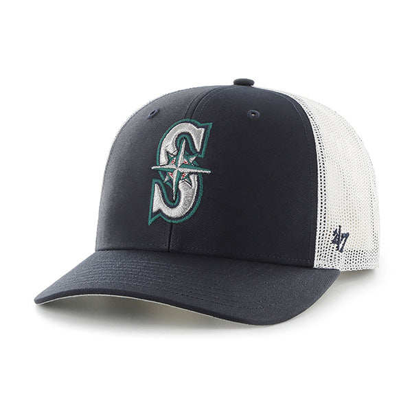 47 Brand Seattle Mariners Trucker Adjustable Hat - Navy - Front
