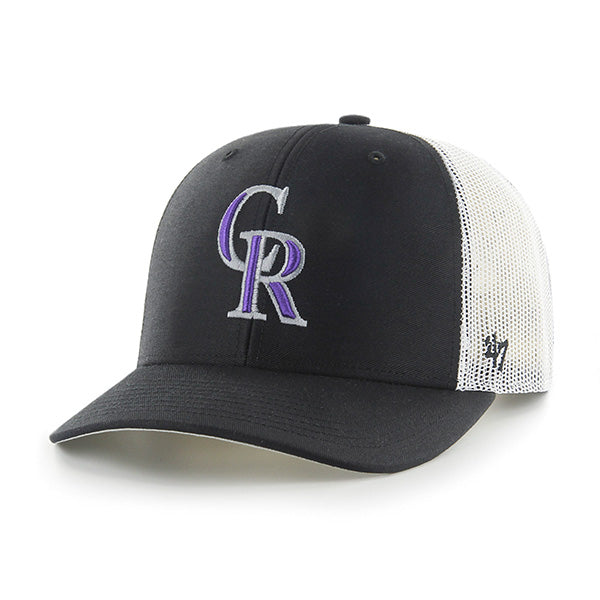 47 Brand Colorado Rockies Trucker Adjustable Hat - Black/TMC - Front