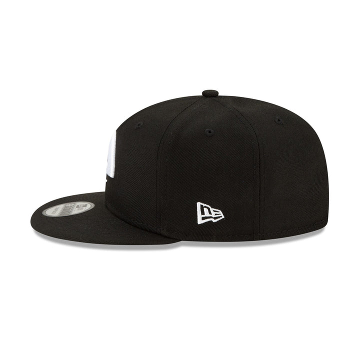 New Era Los Angeles Rams Black &amp; White 9FIFTY Snapback Hat - View 5