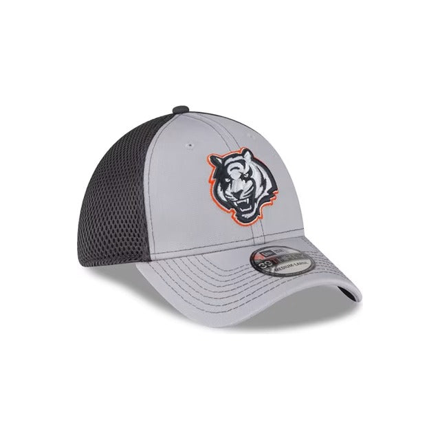 Cincinnati Bengals Neo 39THIRTY Stretch Fit Hat - Gray / Navy