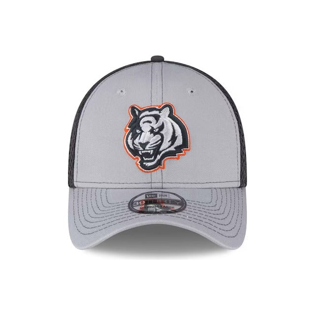 Cincinnati Bengals Neo 39THIRTY Stretch Fit Hat - Gray / Navy