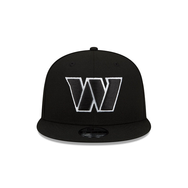 New Era Washington Commanders Black &amp; White 9FIFTY Snapback Hat - View 4