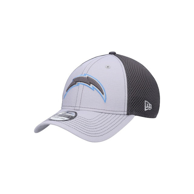 Los Angeles Chargers Neo 39THIRTY Stretch Fit Hat - Gray / Navy