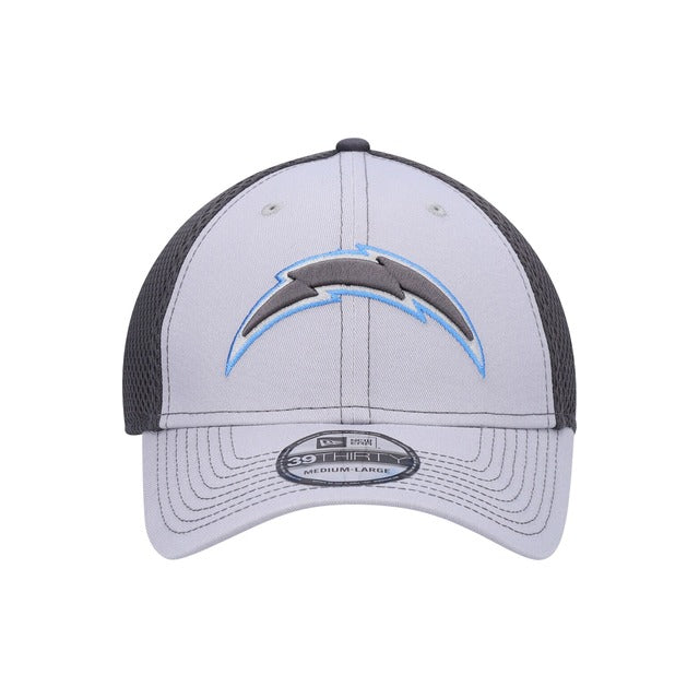 Los Angeles Chargers Neo 39THIRTY Stretch Fit Hat - Gray / Navy