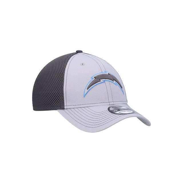 Los Angeles Chargers Neo 39THIRTY Stretch Fit Hat - Gray / Navy