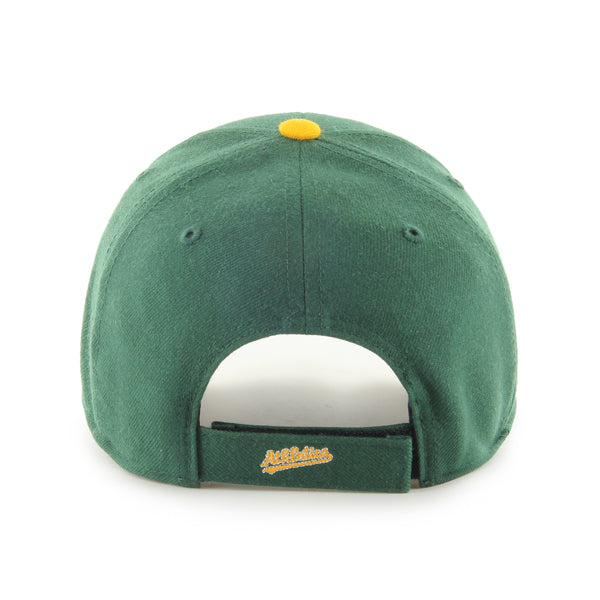 47 Brand Oakland Athletics MVP Adjustable Hat - Two-Tone Green/Yellow - Back