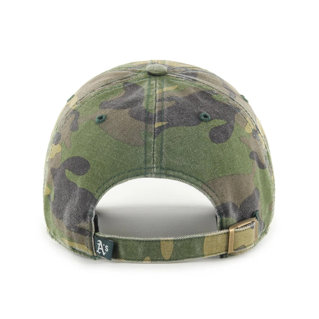47 Brand Oakland Athletics Clean Up Adjustable Hat - Camo - Back