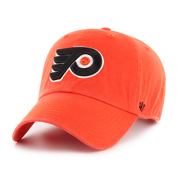 47 Brand Philadelphia Flyers Clean Up Adjustable Hat - Orange/TMC - Front