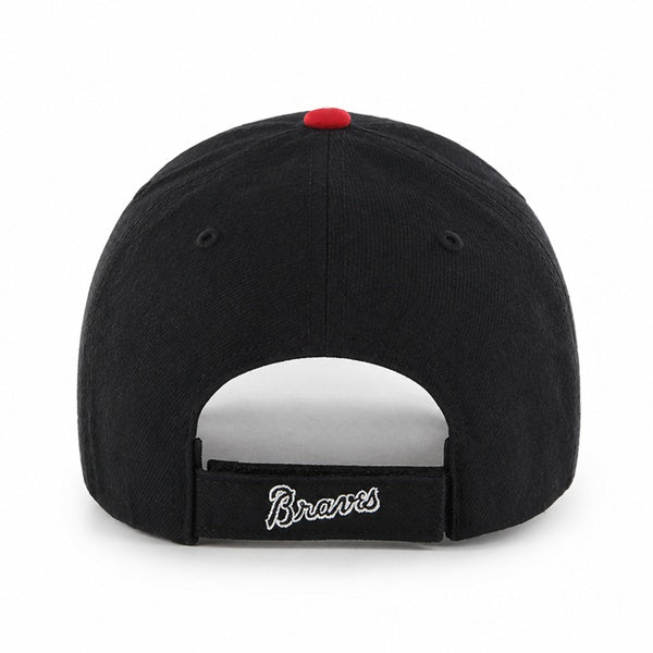 47 Brand Atlanta Braves MVP Adjustable Hat - Two-Tone Navy/Red - Back