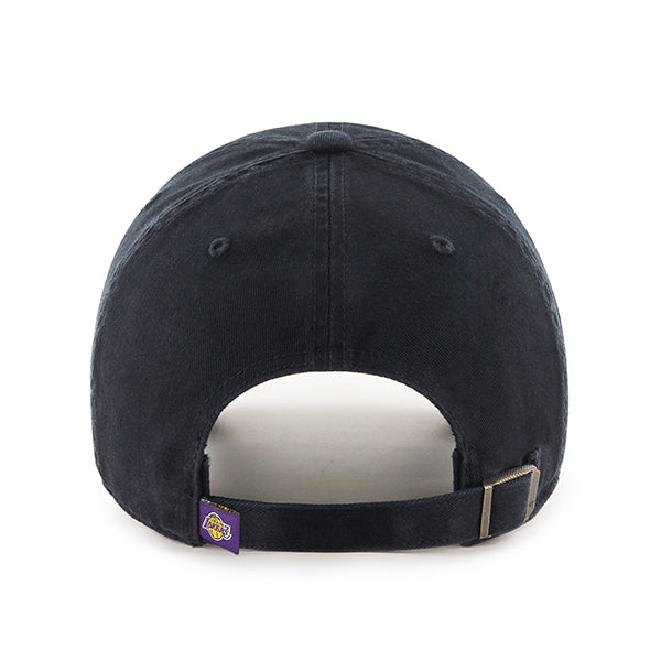 47 Brand Los Angeles Lakers Clean Up Adjustable Hat - Black - Back