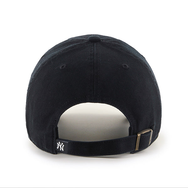 47 Brand New York Yankees Clean Up Adjustable Hat - Black/Pink Logo - Back