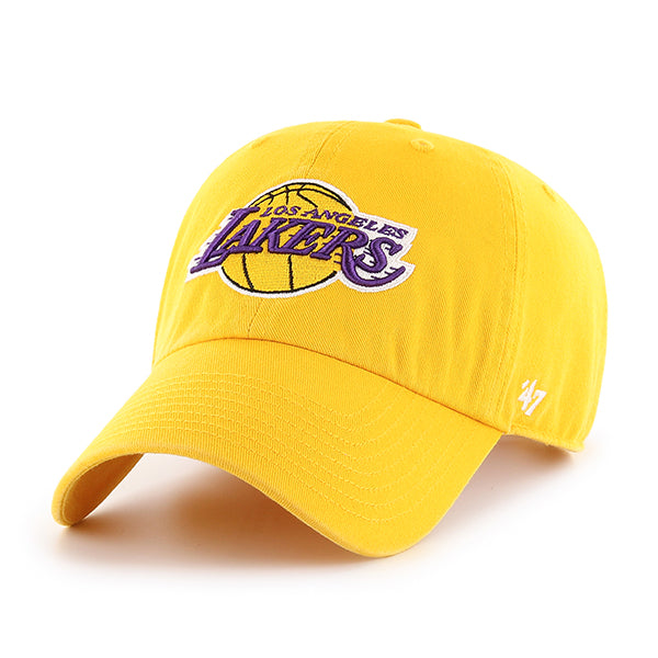 47 Brand Los Angeles Lakers Clean Up Adjustable Hat - Gold - Front