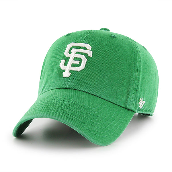 47 Brand San Francisco Giants Clean Up Adjustable Hat - Kelly Green/White - Front