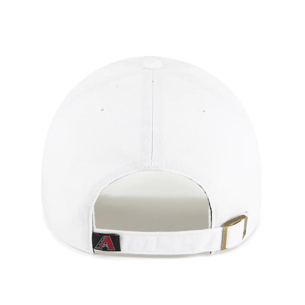 47 Brand Arizona Diamondbacks Clean Up Adjustable Hat - White - Back