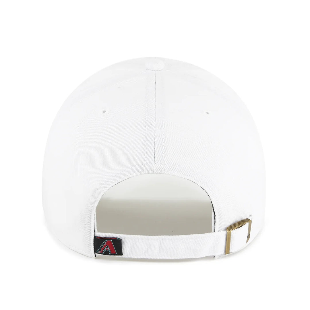 47 Brand Arizona Diamondbacks Clean Up Adjustable Hat - White - Back