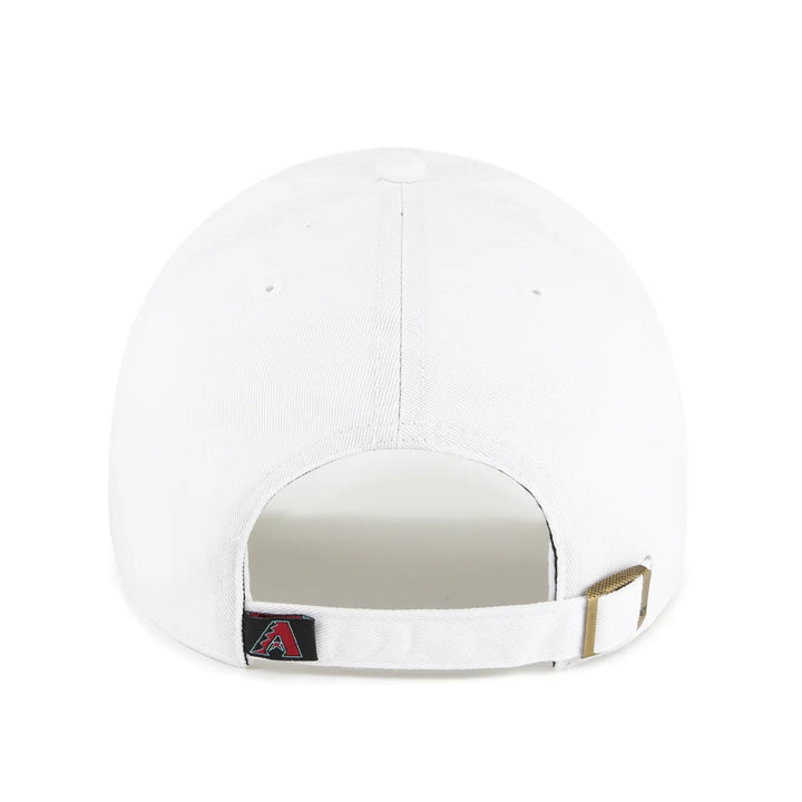 47 Brand Arizona Diamondbacks Clean Up Adjustable Hat - White - Back