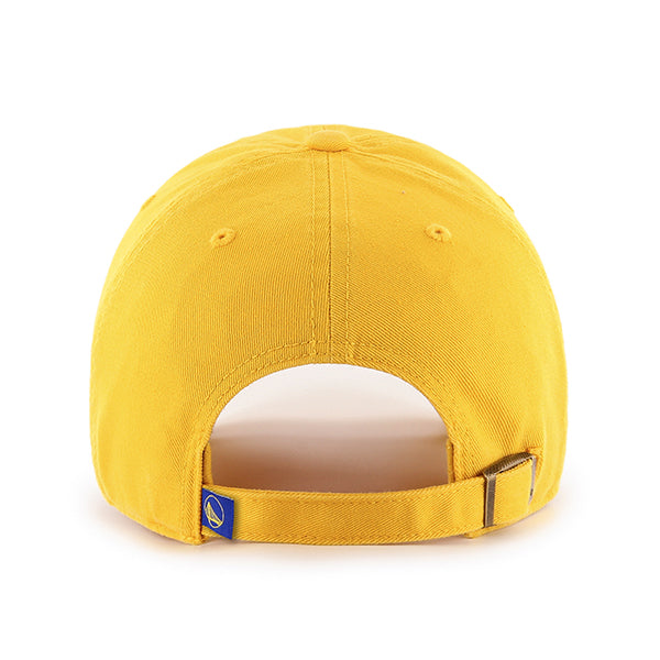 47 Brand Golden State Warriors Clean Up Adjustable Hat - Yellow Gold - Back