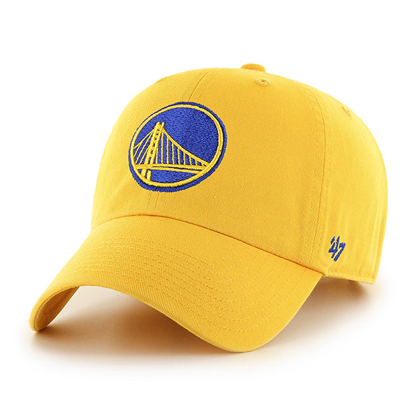 47 Brand Golden State Warriors Clean Up Adjustable Hat - Yellow Gold - Front
