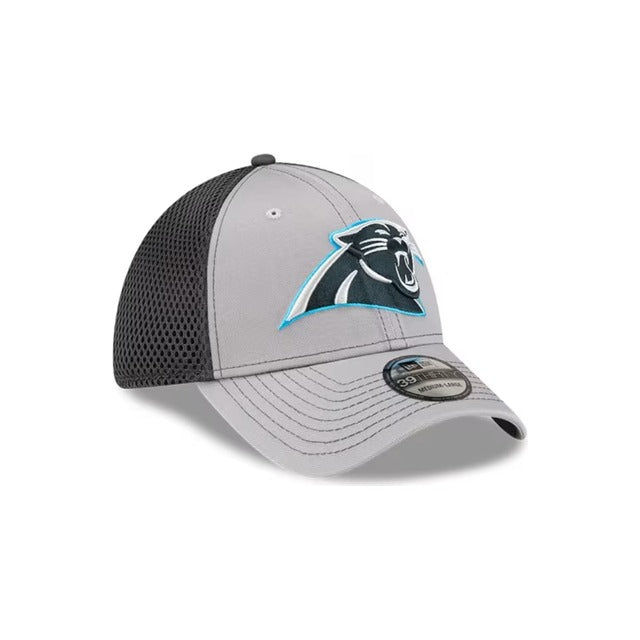 Carolina Panthers Neo 39THIRTY Stretch Fit Hat - Gray / Navy